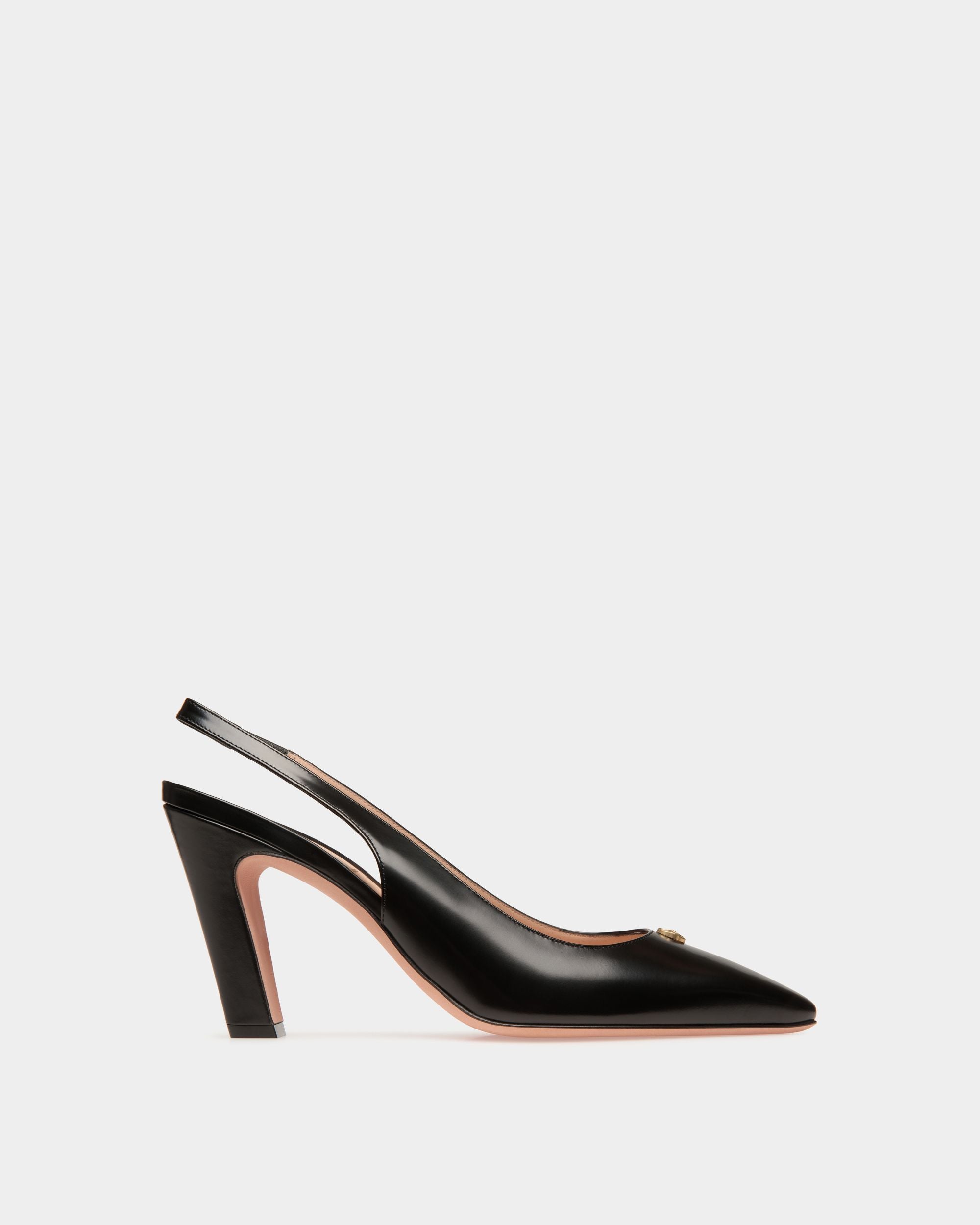 Sylt Slingback Pump In Black Leather - Women's - Bally - 01