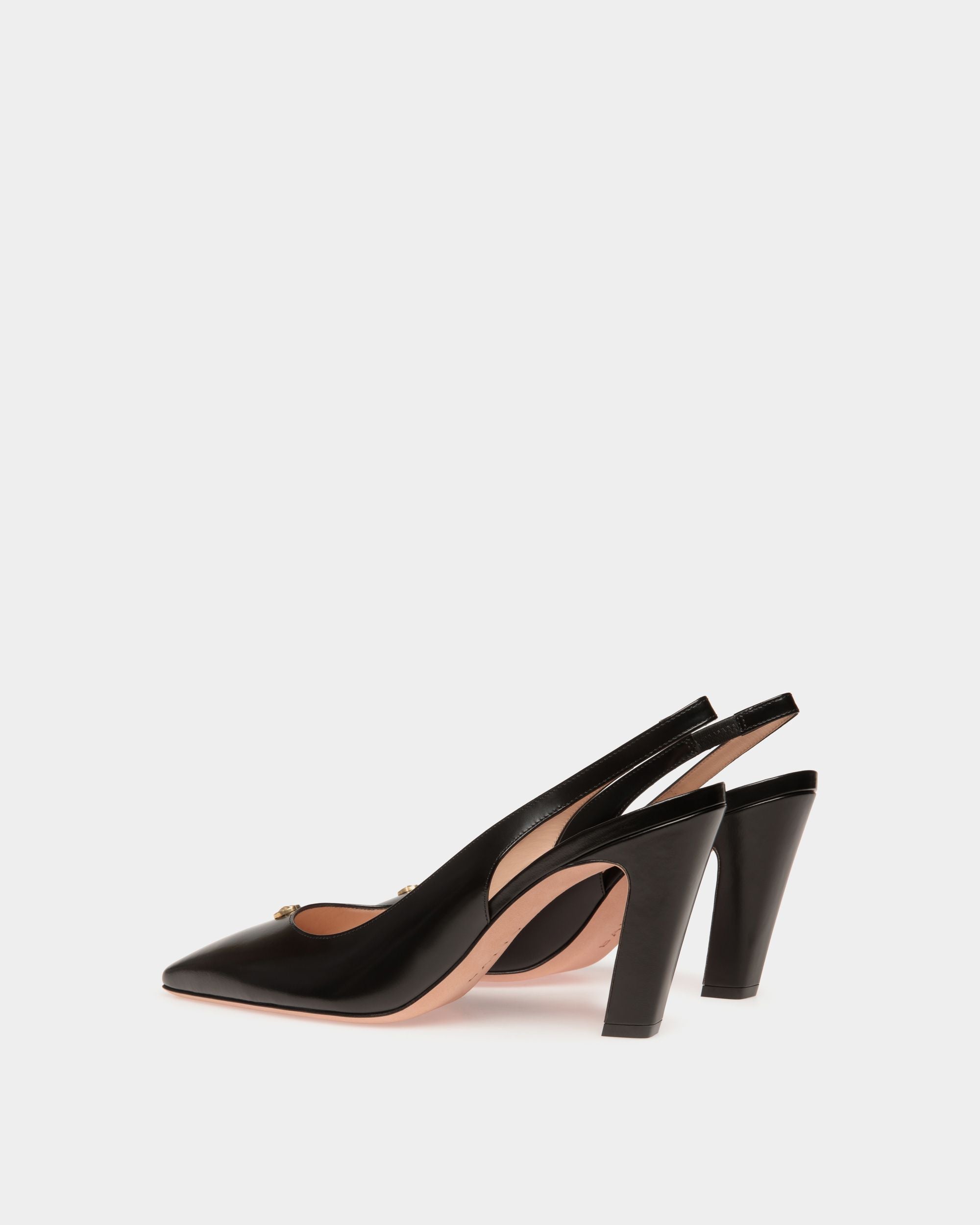 Sylt Slingback Pump In Black Leather - Women's - Bally - 04