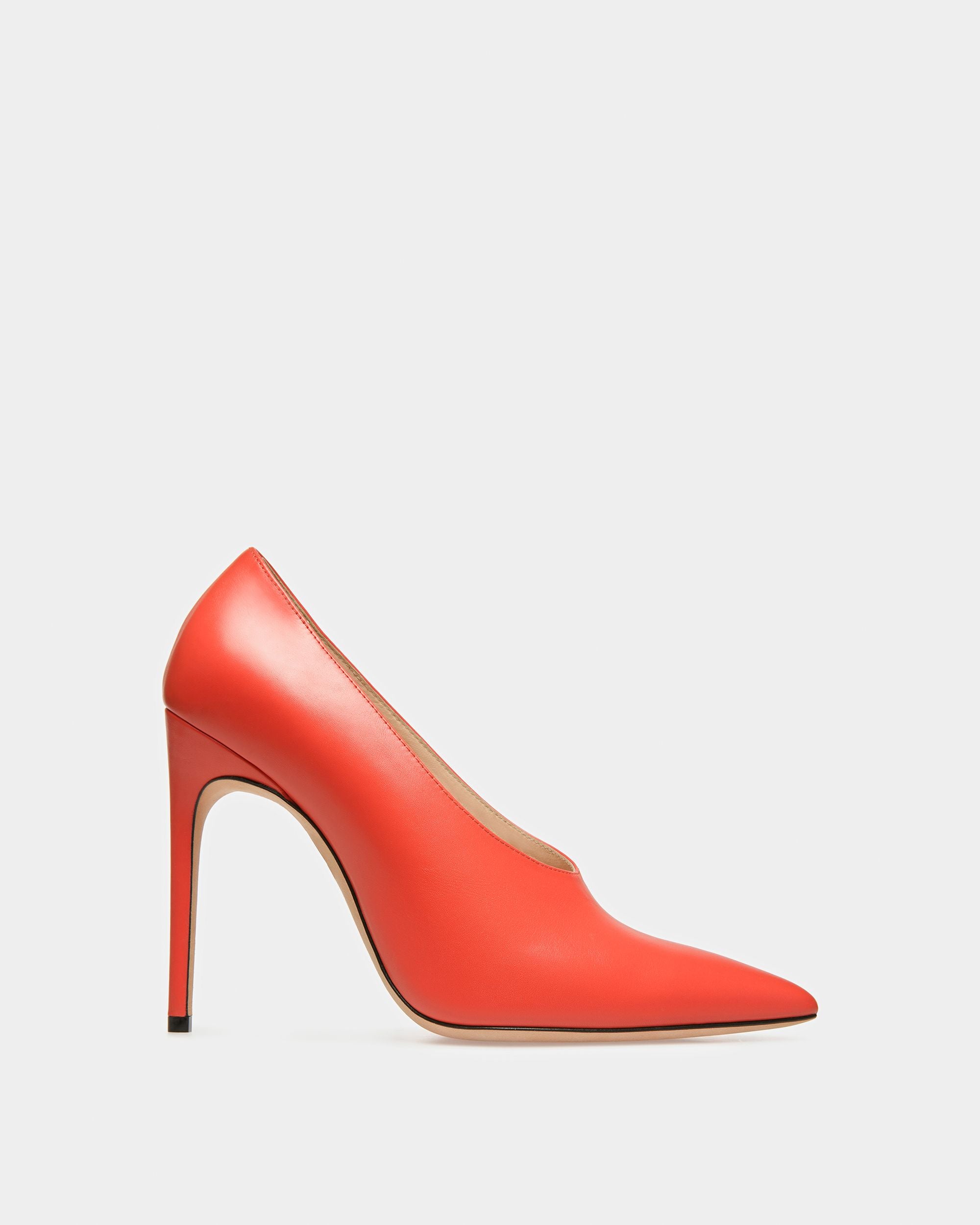 Ninfa Leather Pumps In Orange - Women's - Bally - 01
