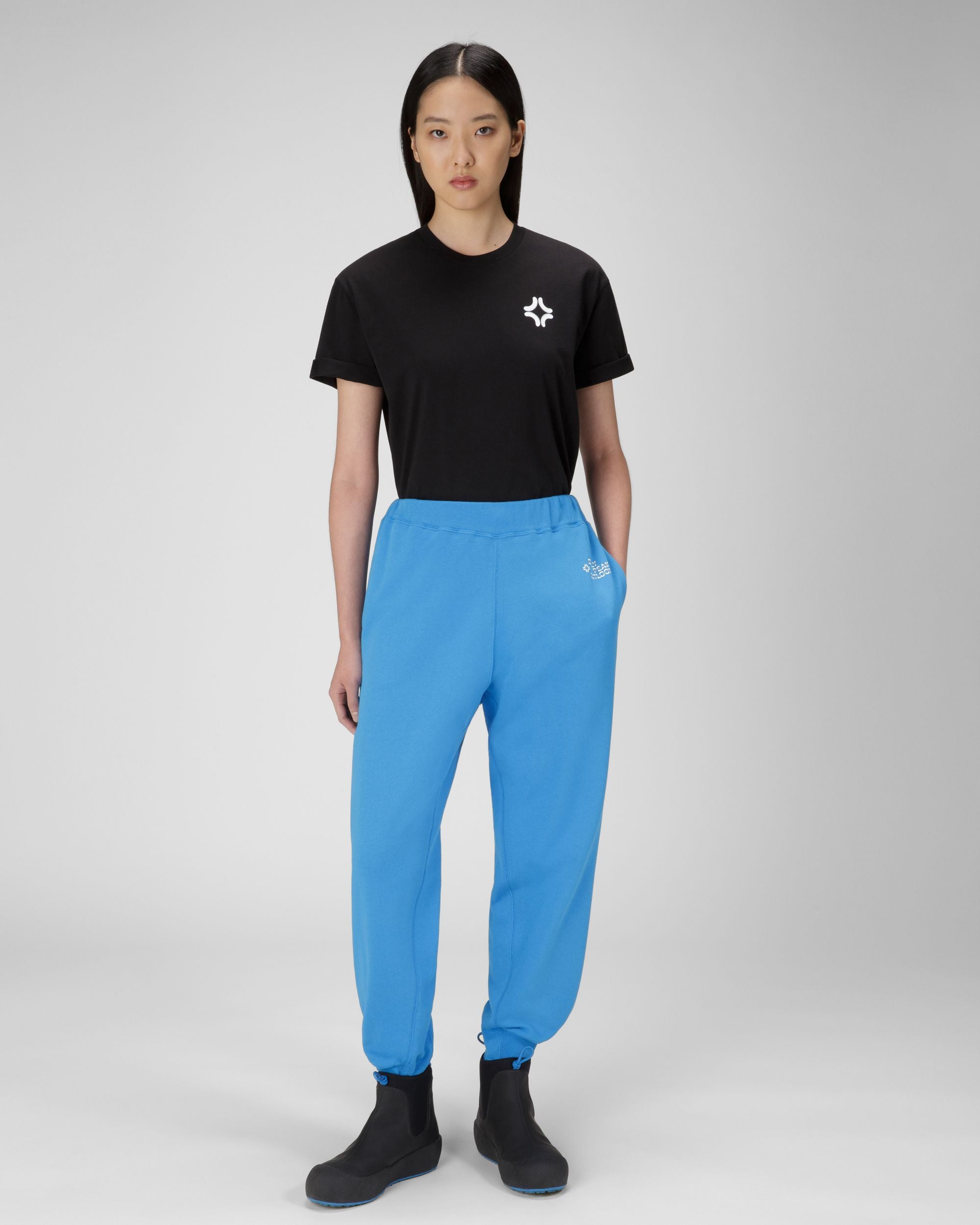Organic Cotton Joggers In Blue - Women's - Bally - 05
