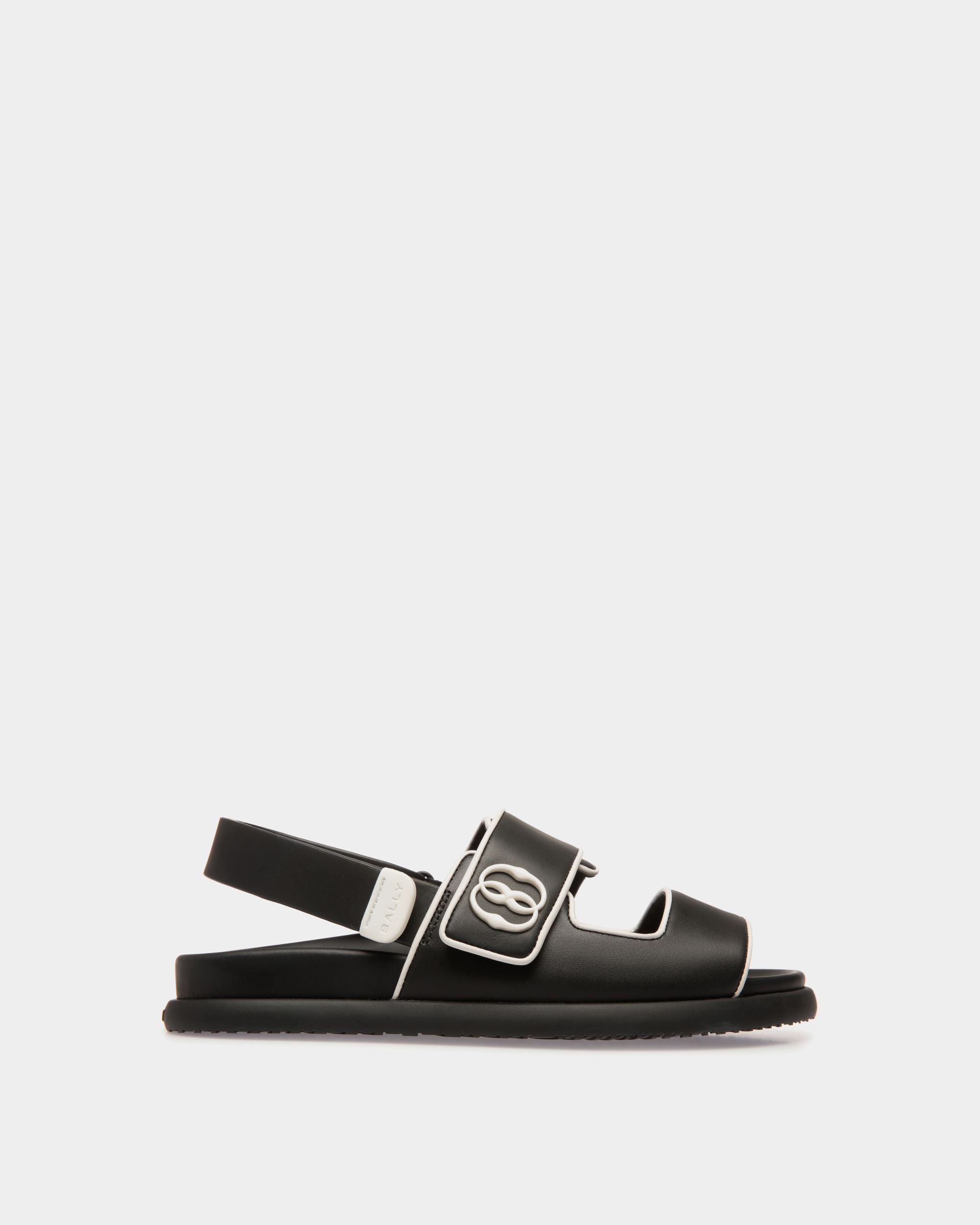 Newport Flat Sandal in Leather - Women's - Bally - 01