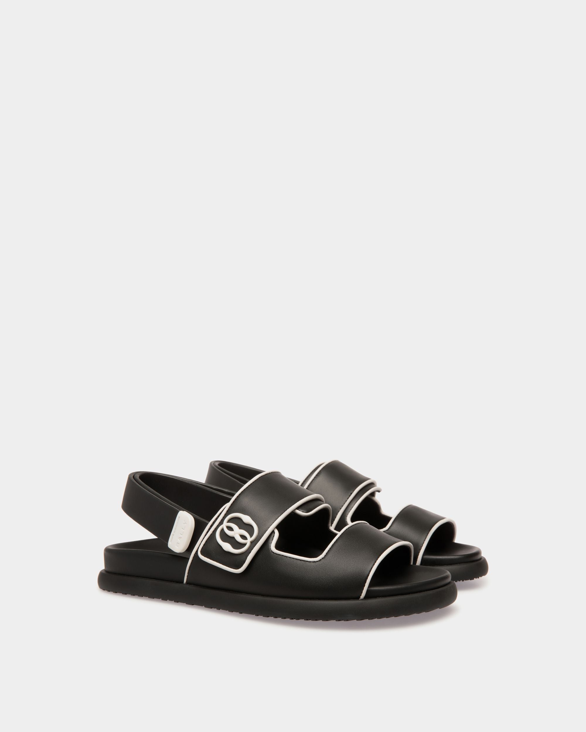 Newport Flat Sandal in Leather - Women's - Bally - 02