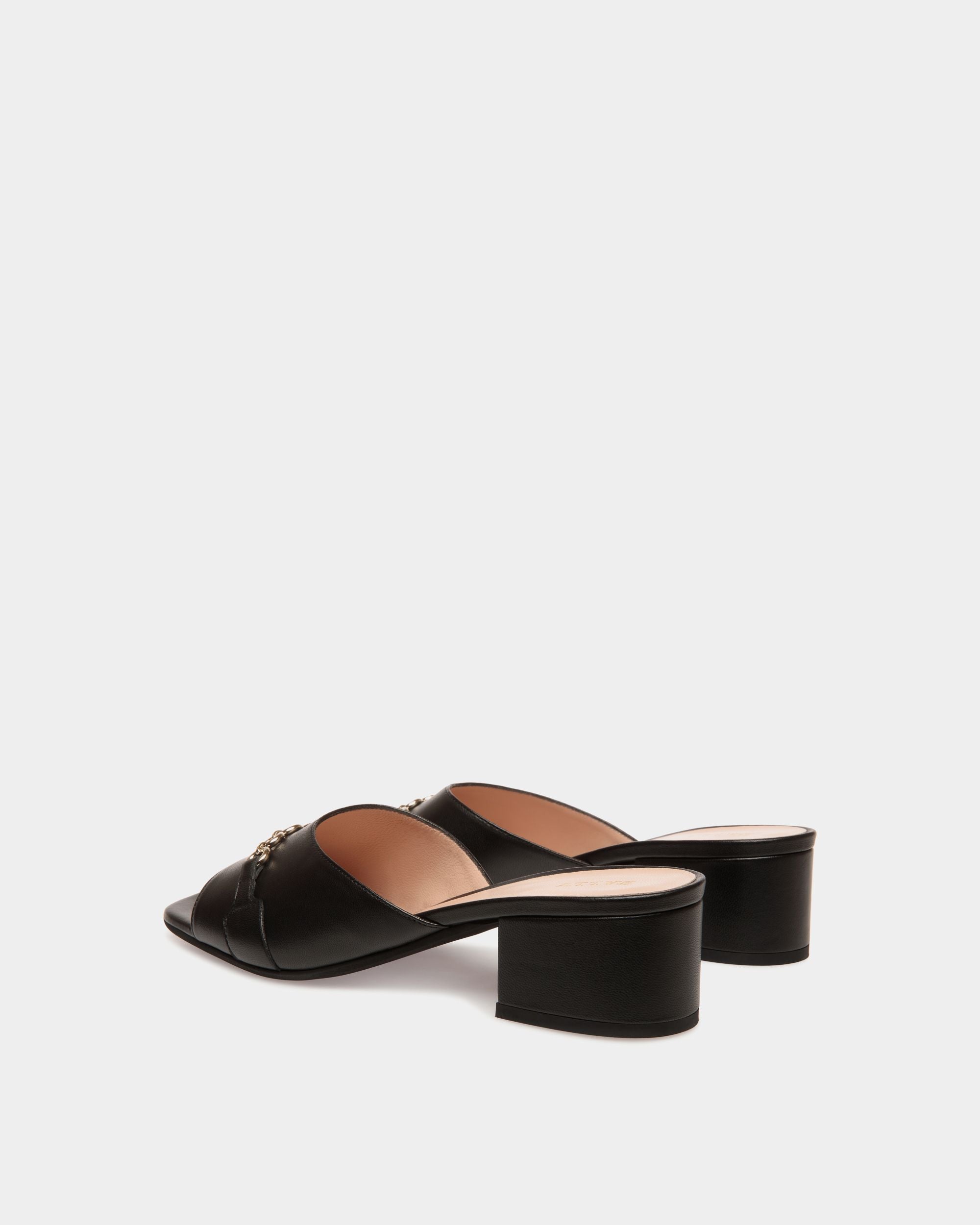 Sandals In Black Leather - Women's - Bally - 03