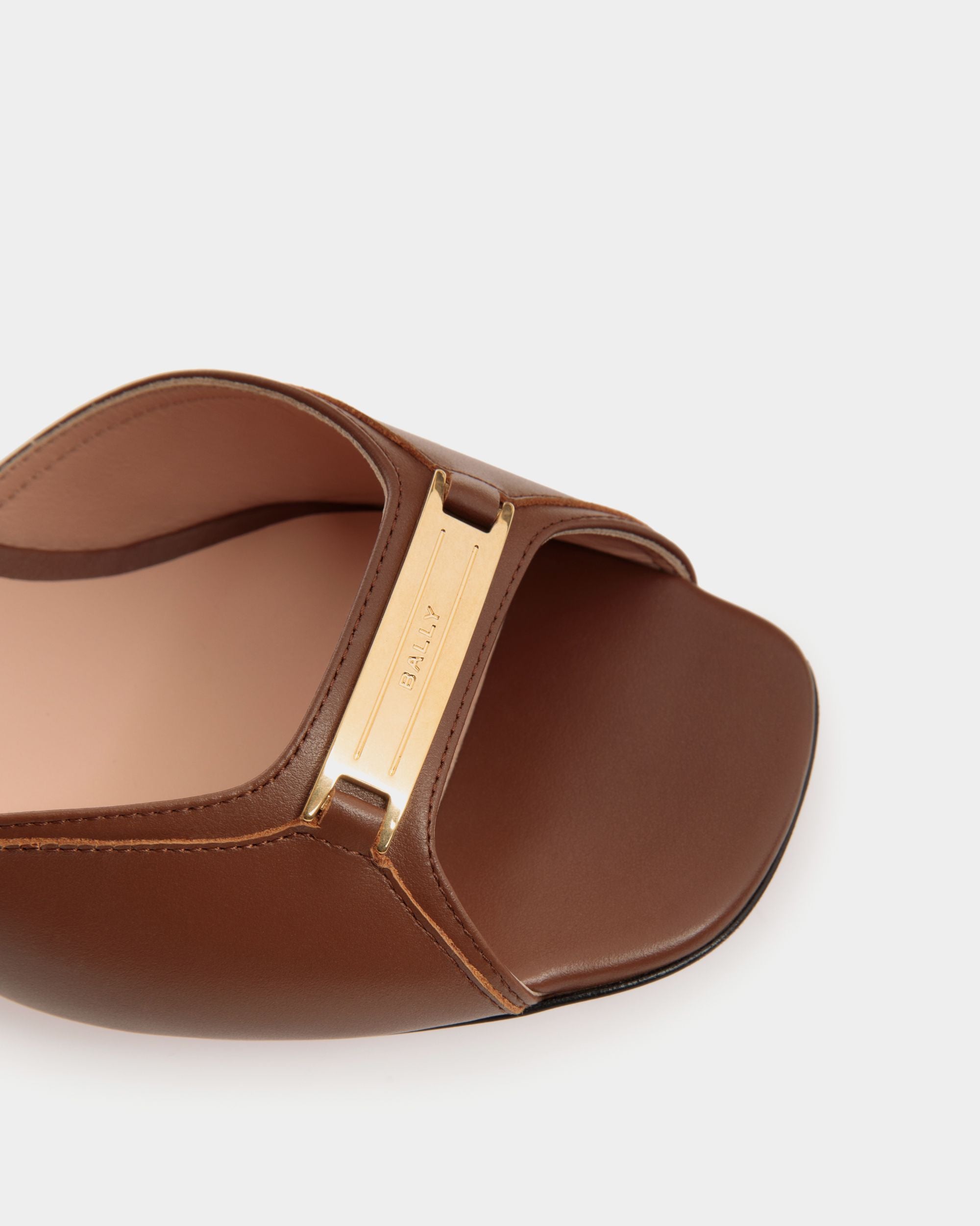 Deco Sandal in Brown Leather - Women's - Bally - 05
