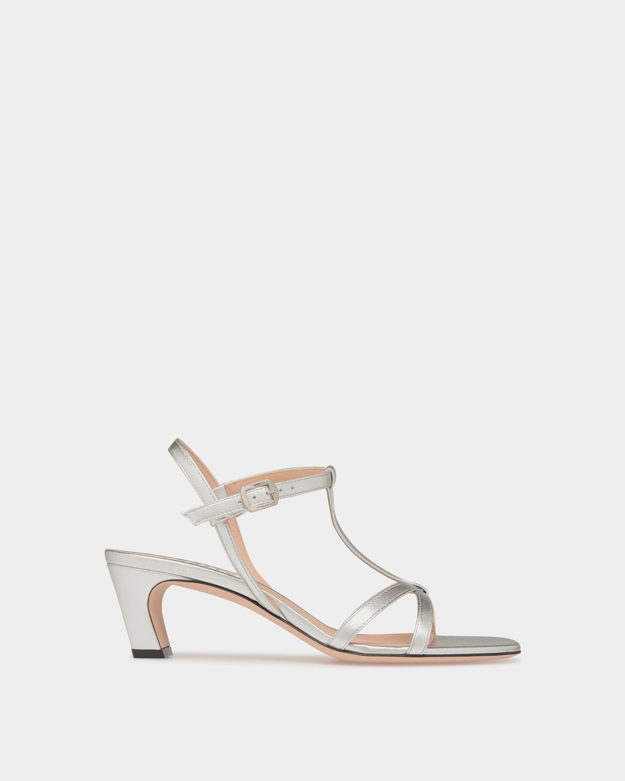 Sylt Sandal in Silver Leather - Women's - Bally - 01