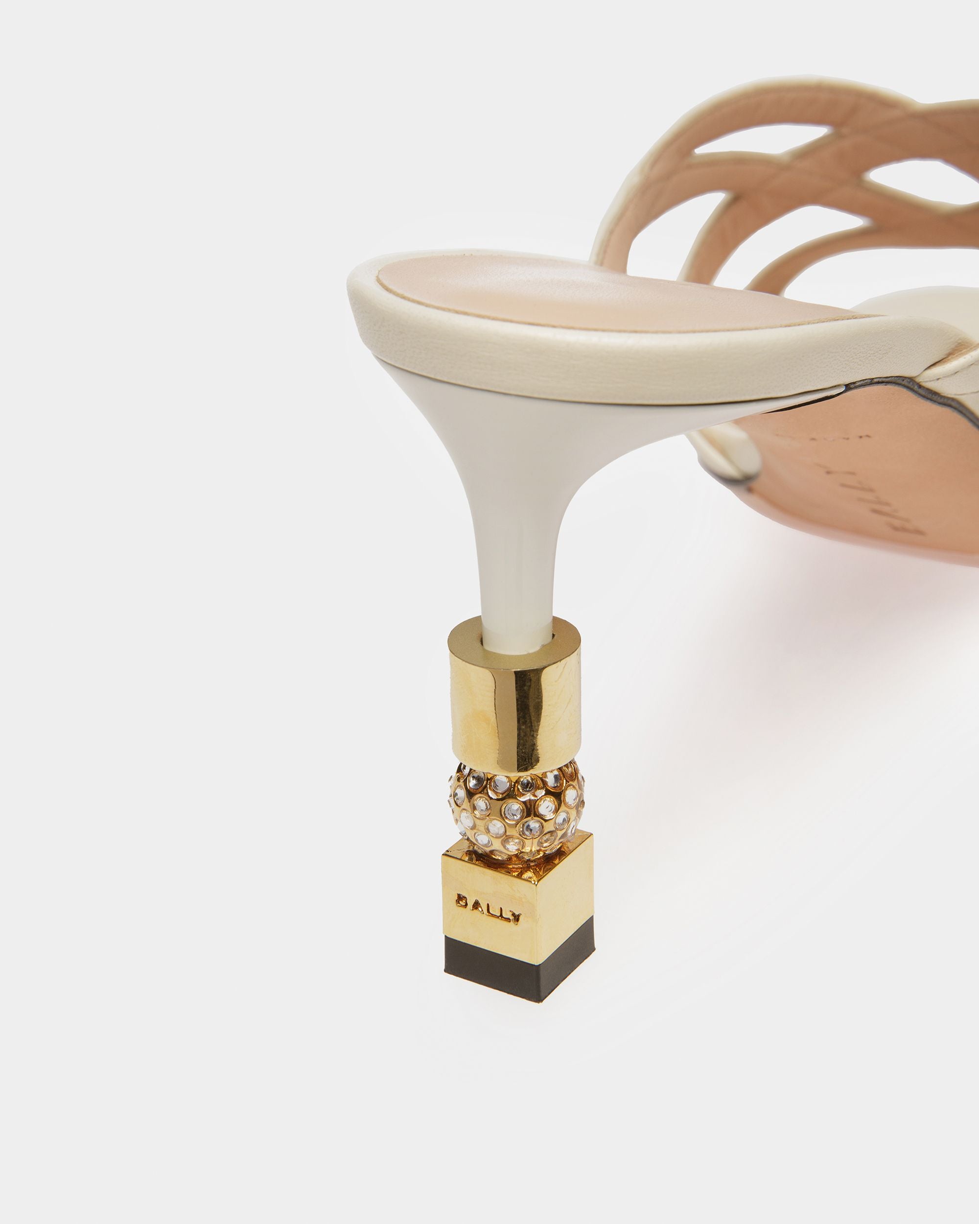 Block Slide Sandal In Leather - Women's - Bally - 05