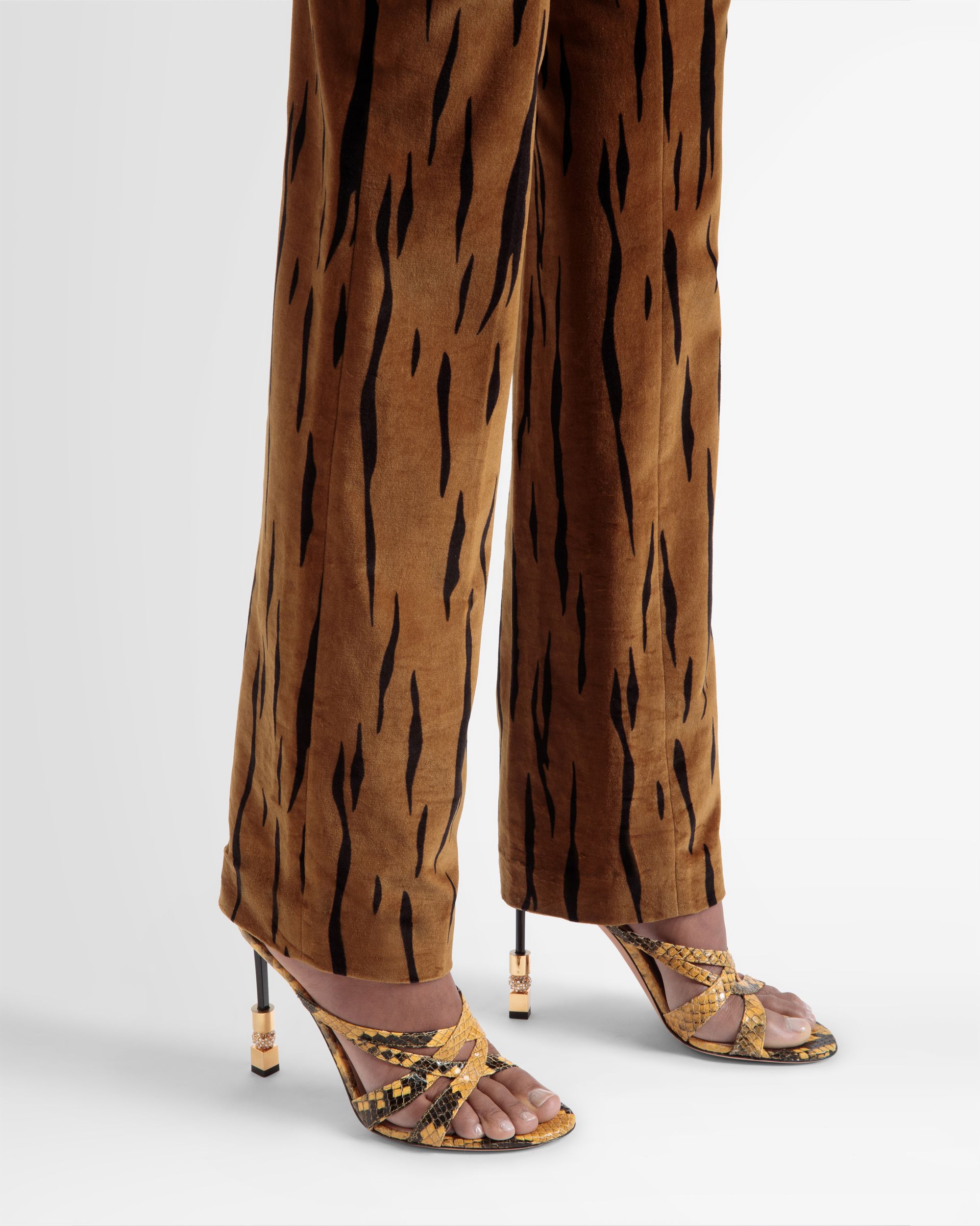Block Slide Sandal In Python Print - Women's - Bally - 02