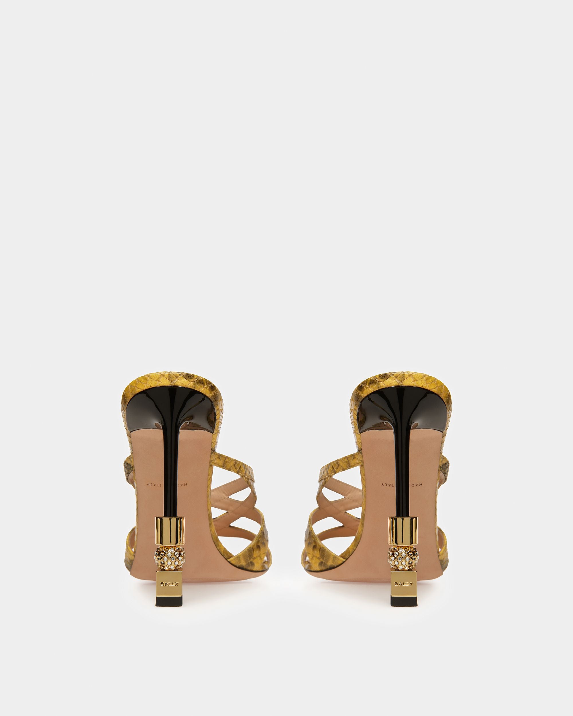 Block Slide Sandal In Python Print - Women's - Bally - 04
