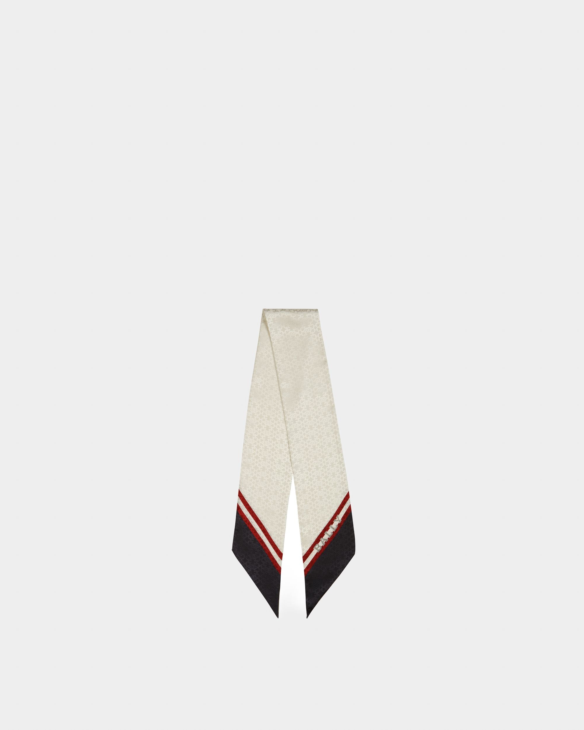 Silk Scarf In Navy - Women's - Bally - 01