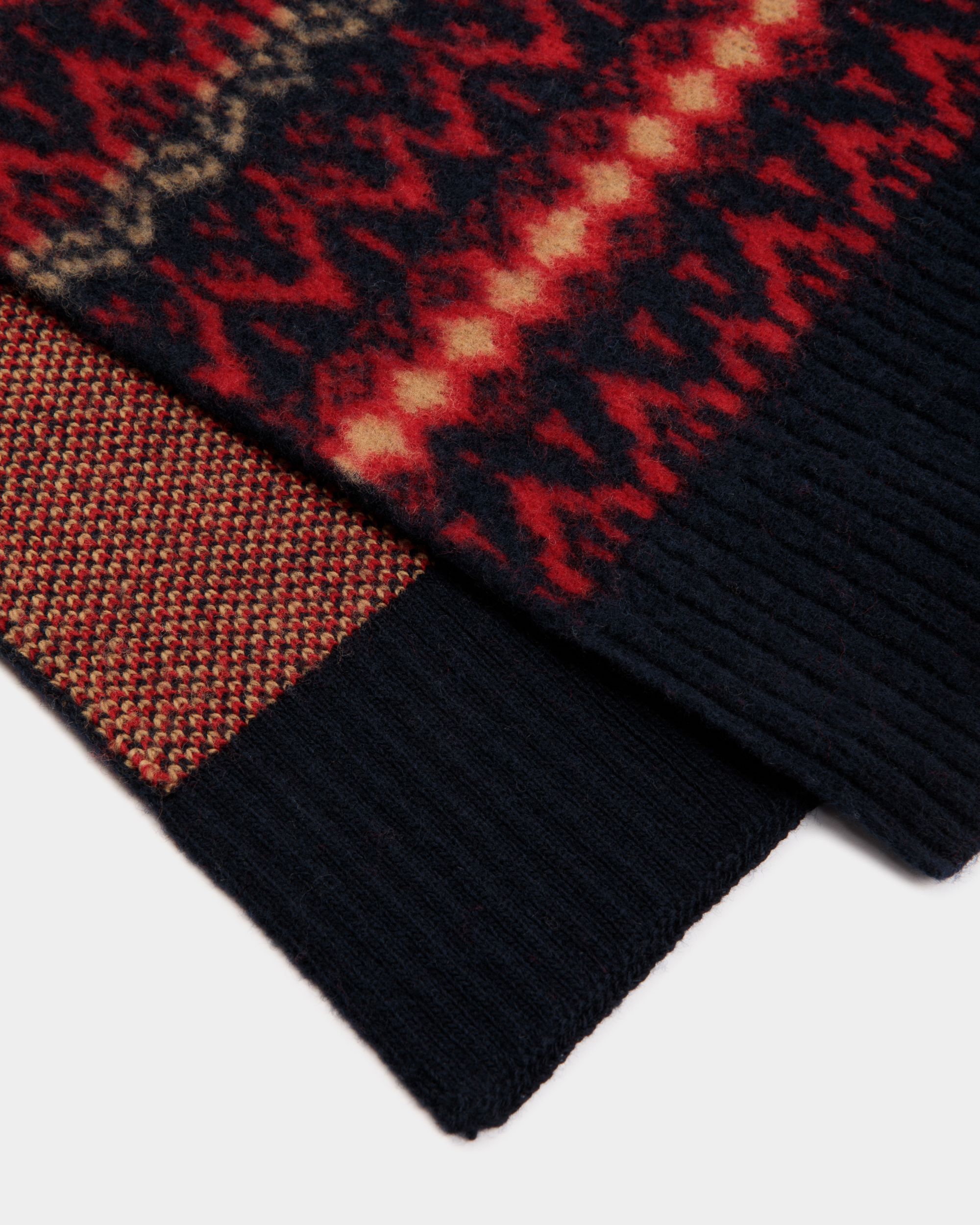 Scarf In Multicolor Wool - Women's - Bally - 03