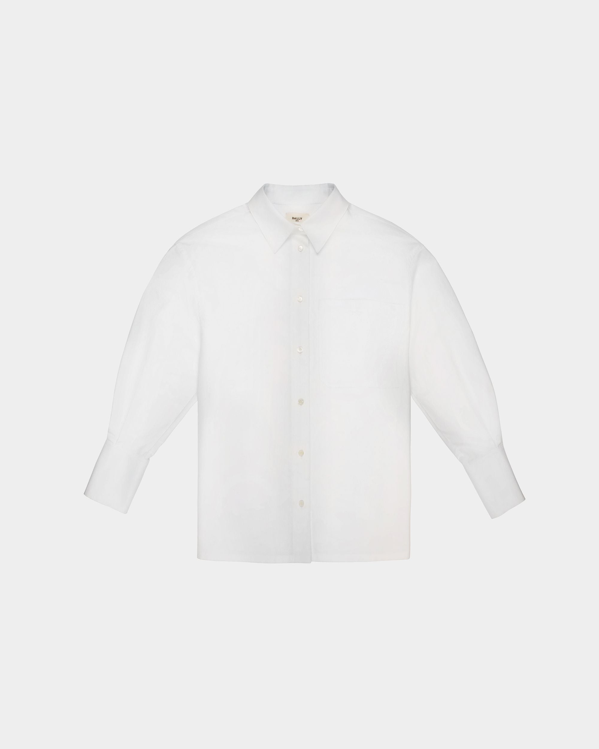 Long Sleeve Cotton Shirt - Women's - Bally - 01