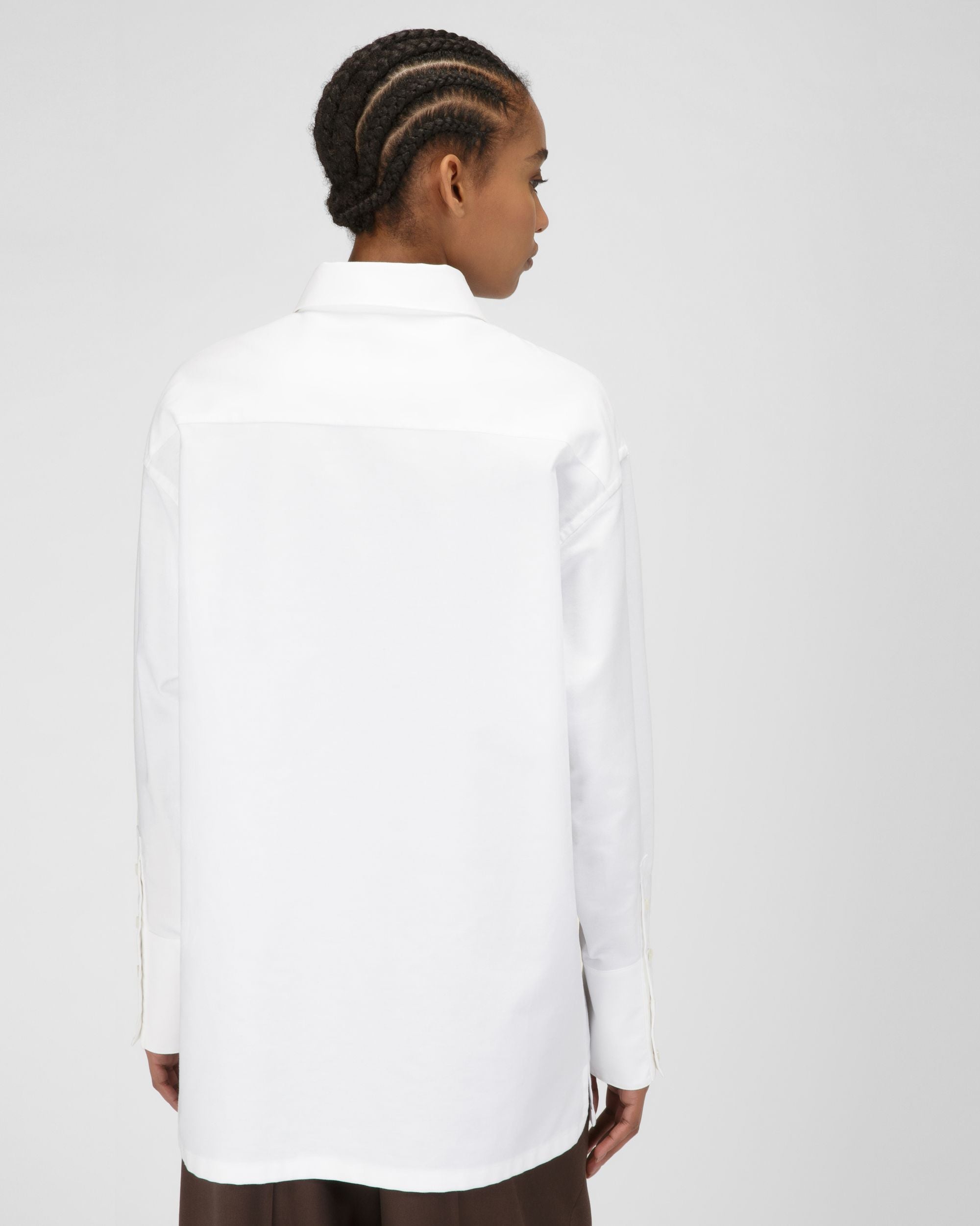 Long Sleeve Cotton Shirt - Women's - Bally - 05