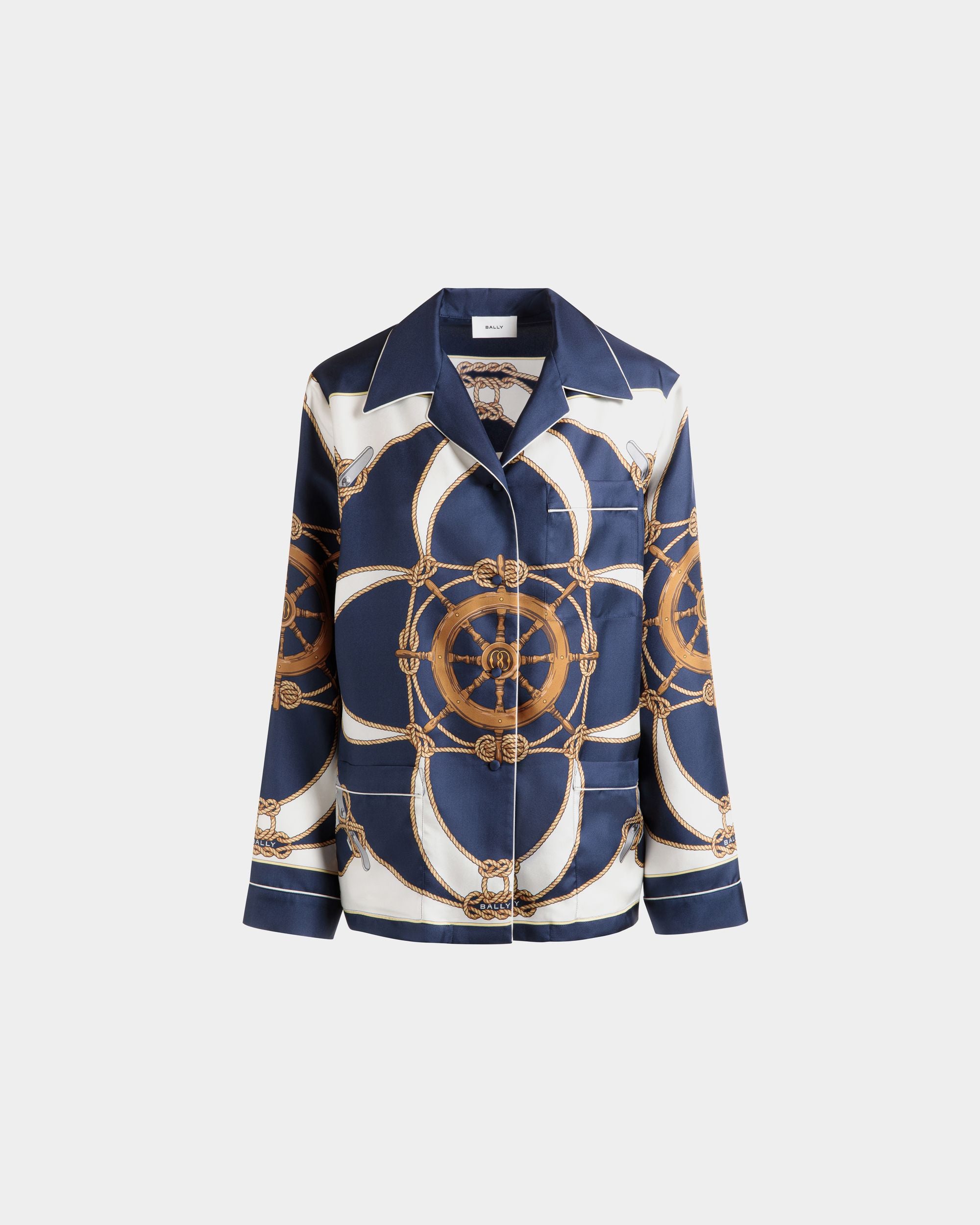 Shirt in Multicolor Silk - Women's - Bally - 01