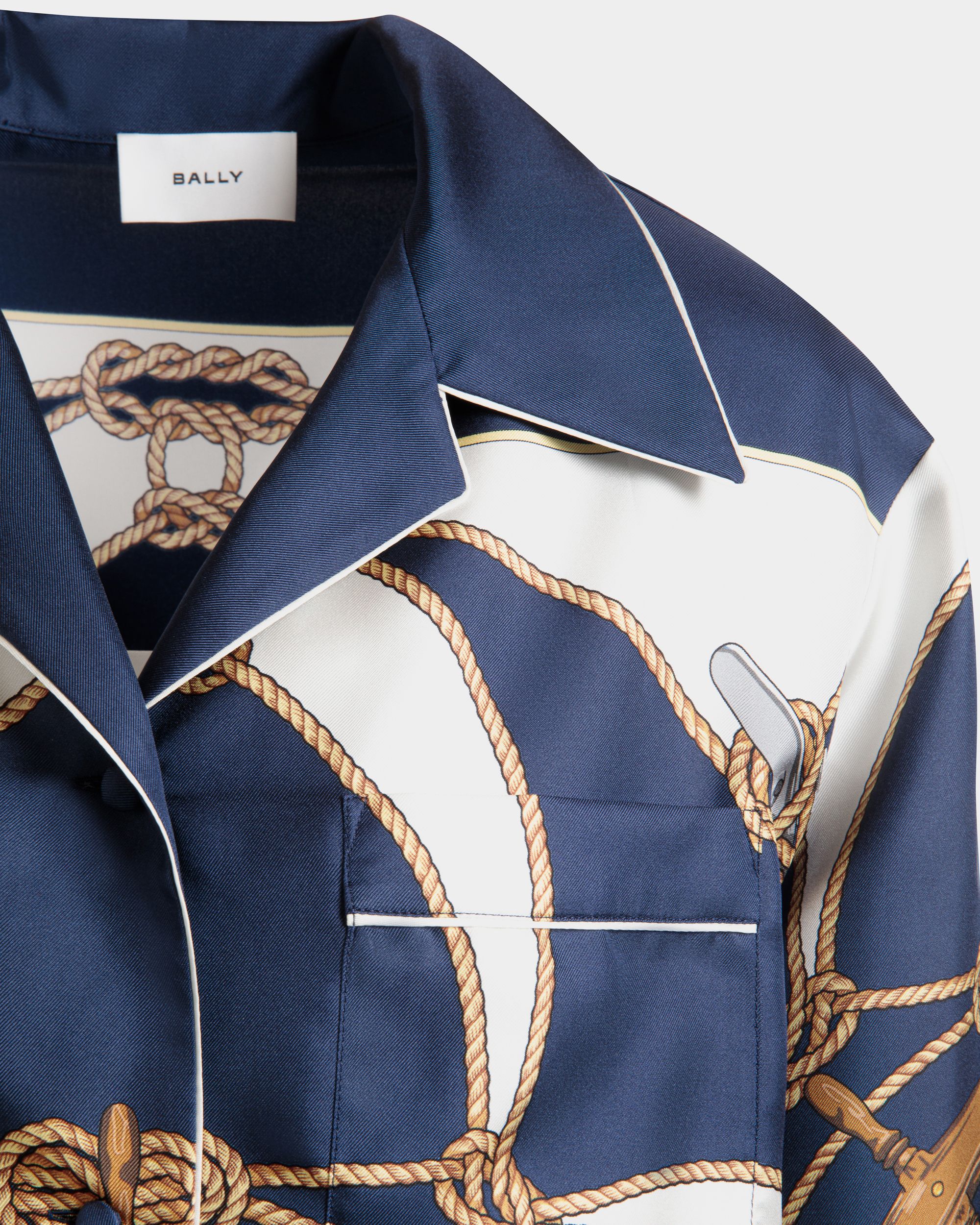 Shirt in Multicolor Silk - Women's - Bally - 02