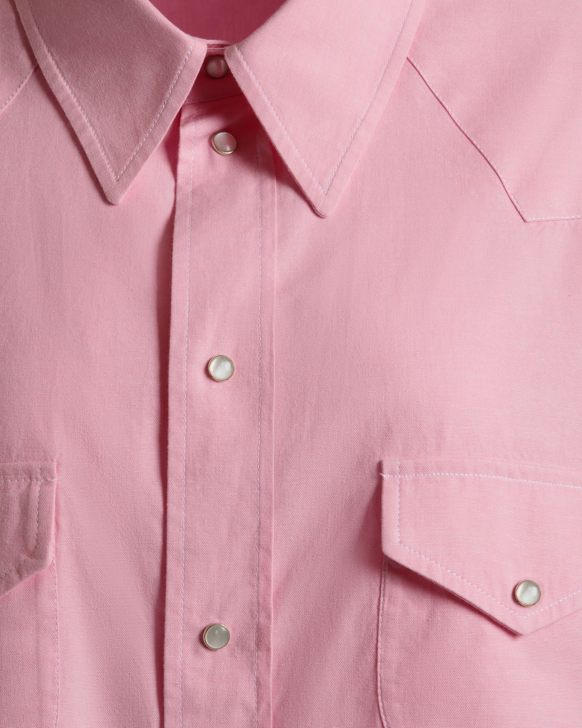Oversized Shirt in Pink Cotton - Women's - Bally - 02