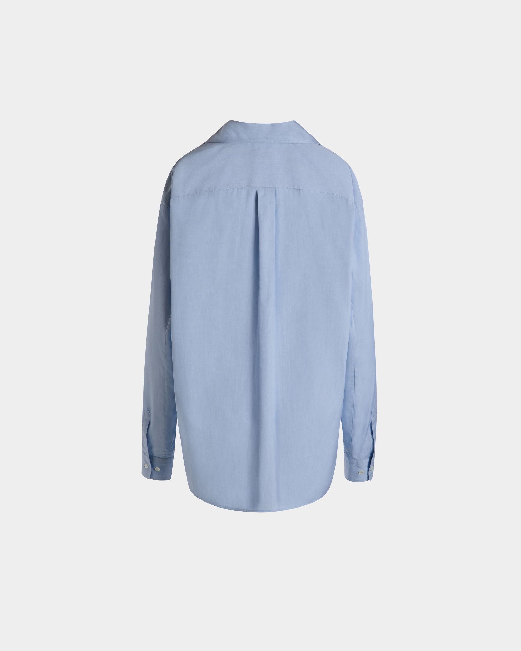 Long Sleeve Shirt In Light Blue Cotton - Women's - Bally - 08
