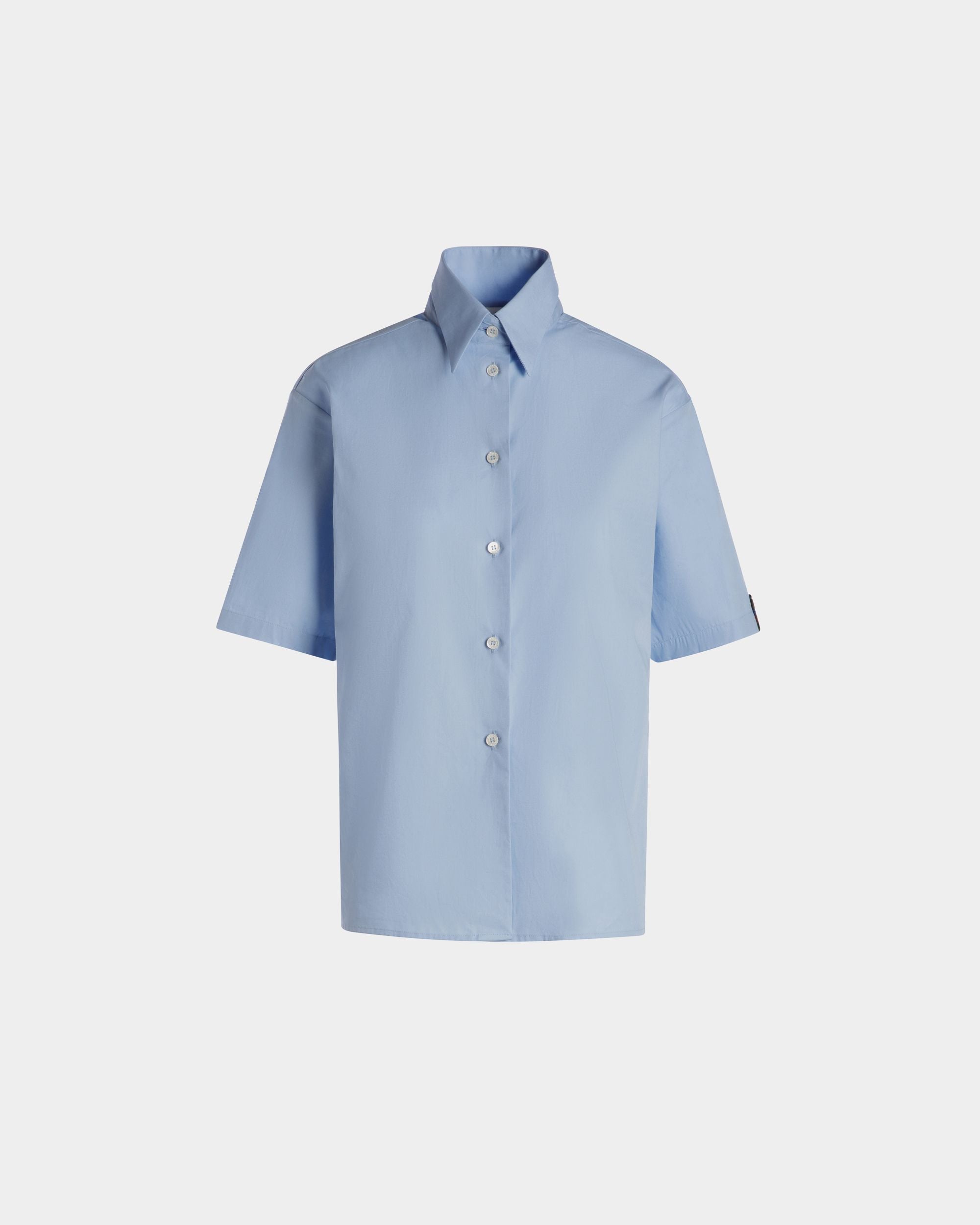 Shirt In Light Blue Cotton - Women's - Bally - 01
