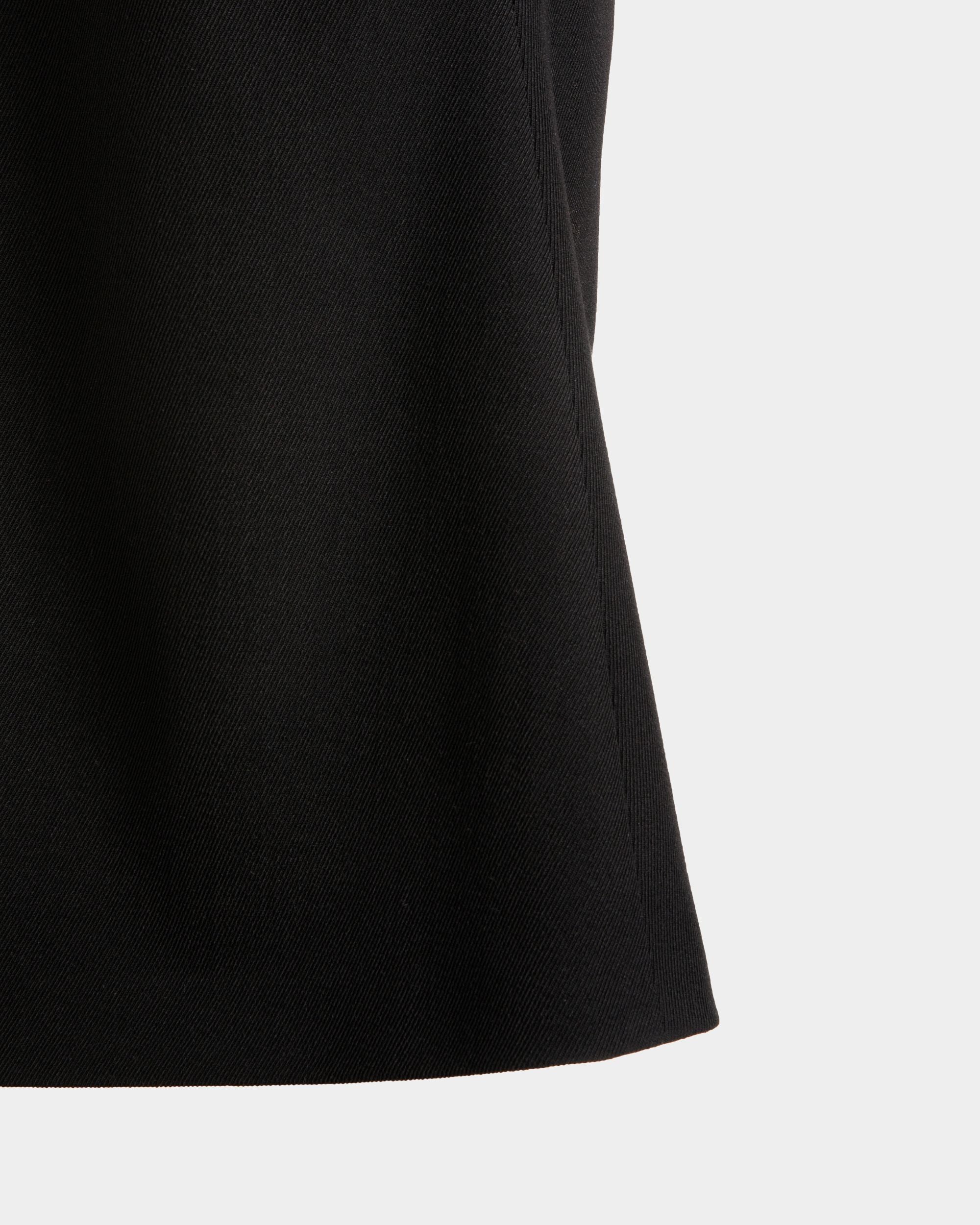Midi Skirt In Black Wool Blend - Women's - Bally - 04