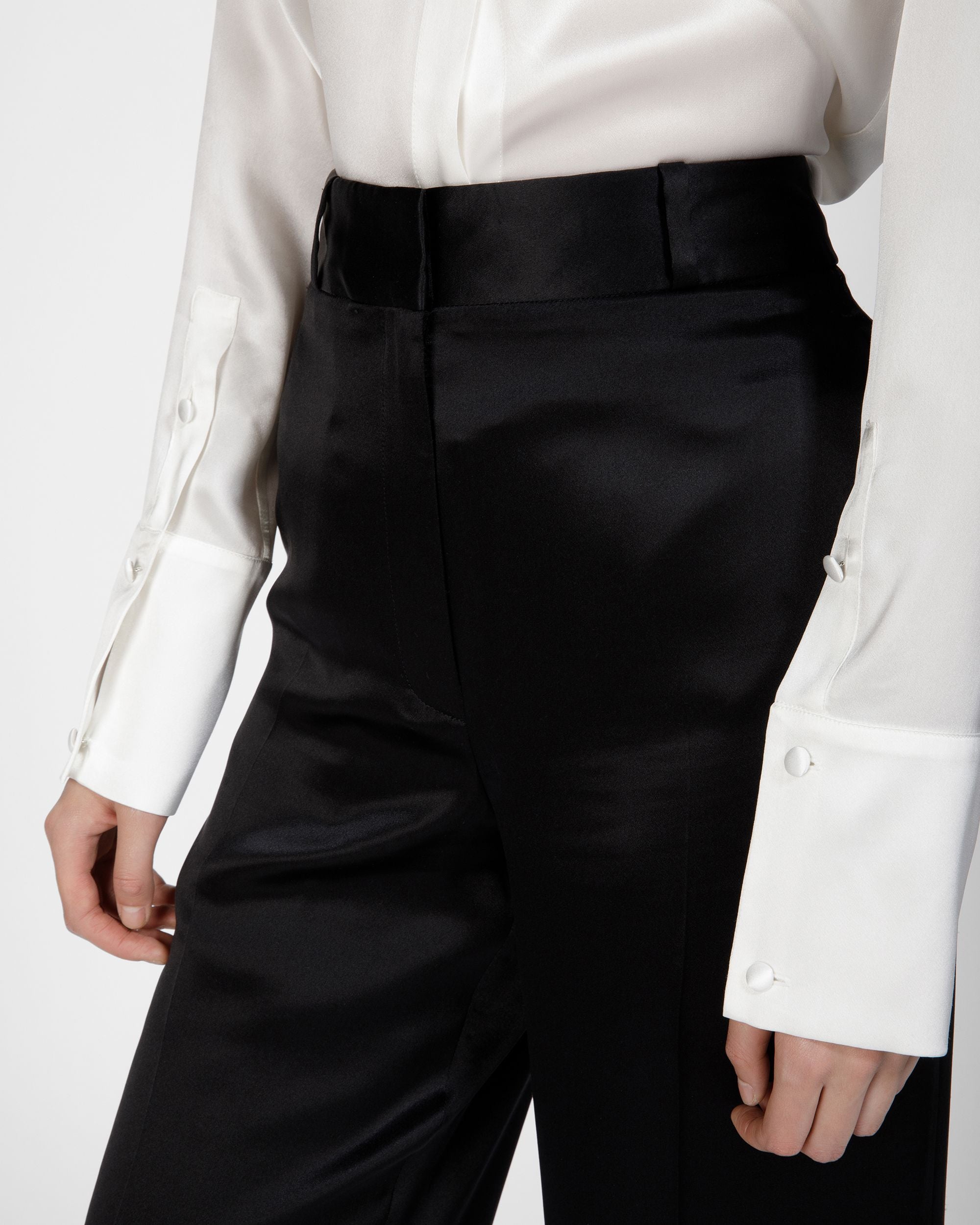 Silk Pants In Black - Women's - Bally - 04