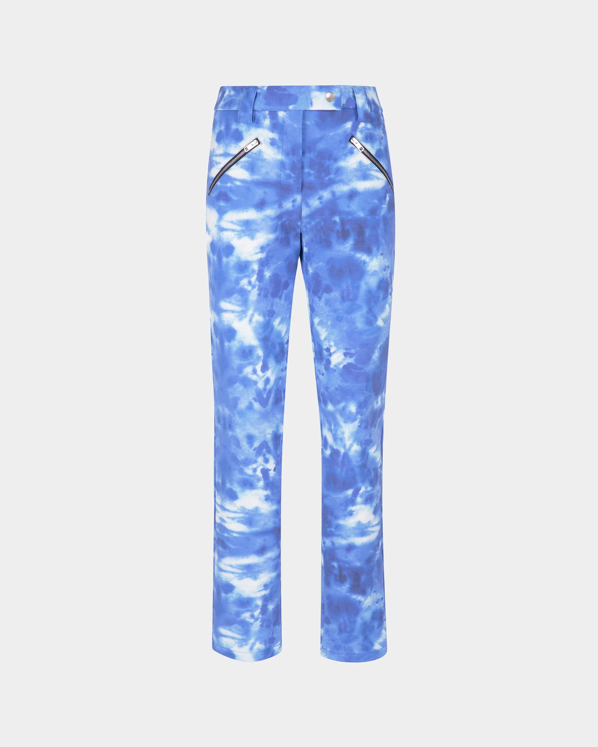 Stretch Pants In Blue - Women's - Bally - 01