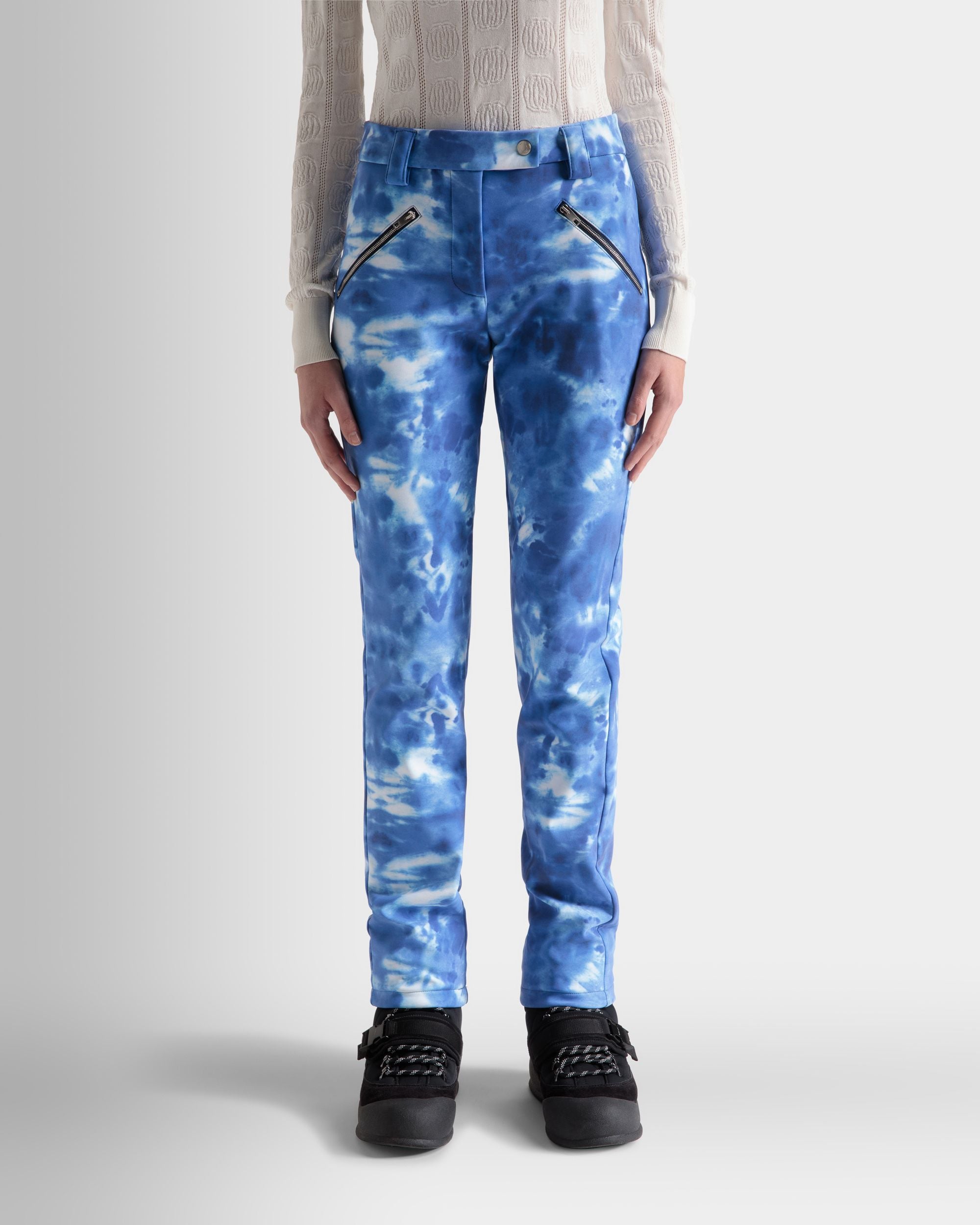 Stretch Pants In Blue - Women's - Bally - 03