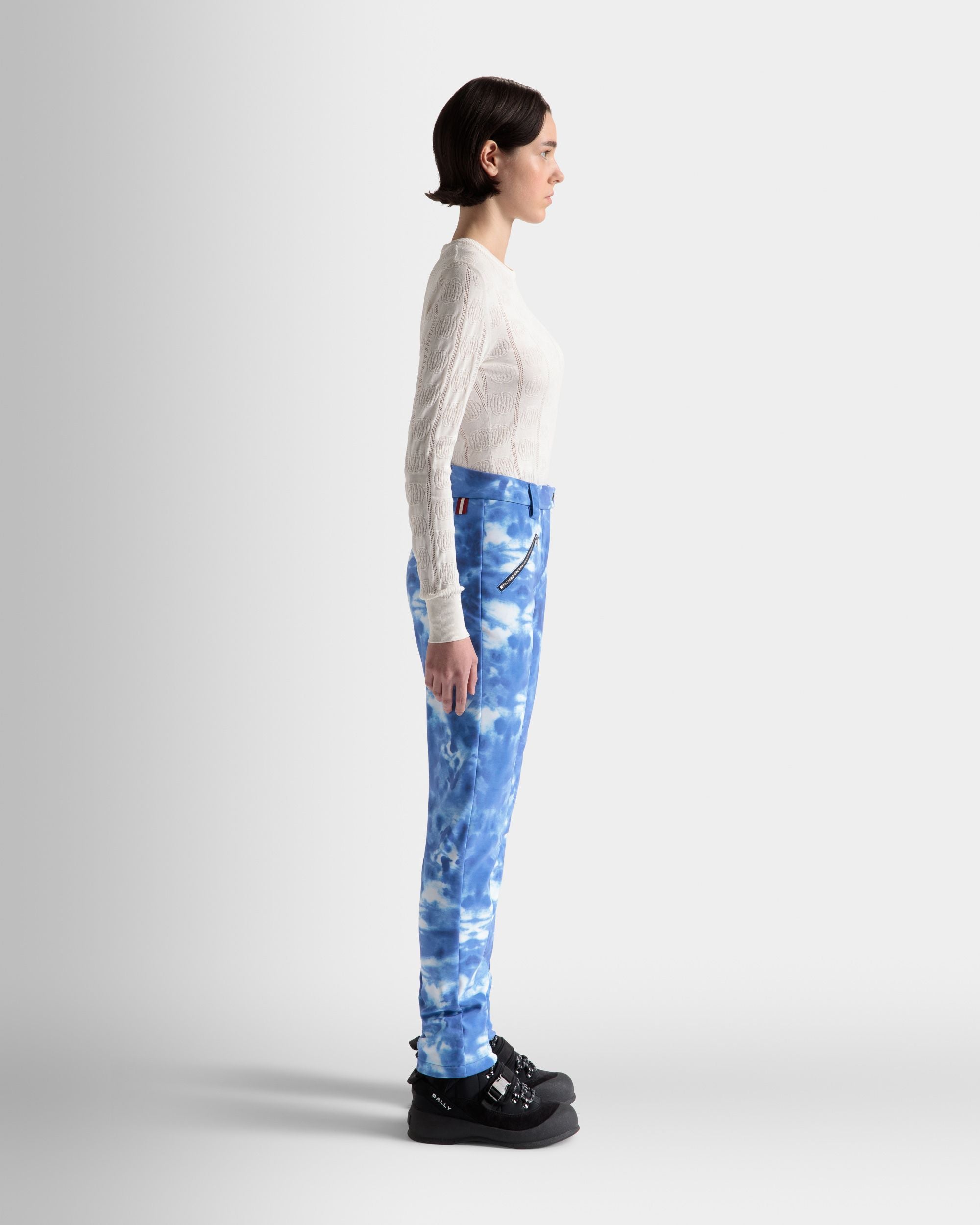 Stretch Pants In Blue - Women's - Bally - 05