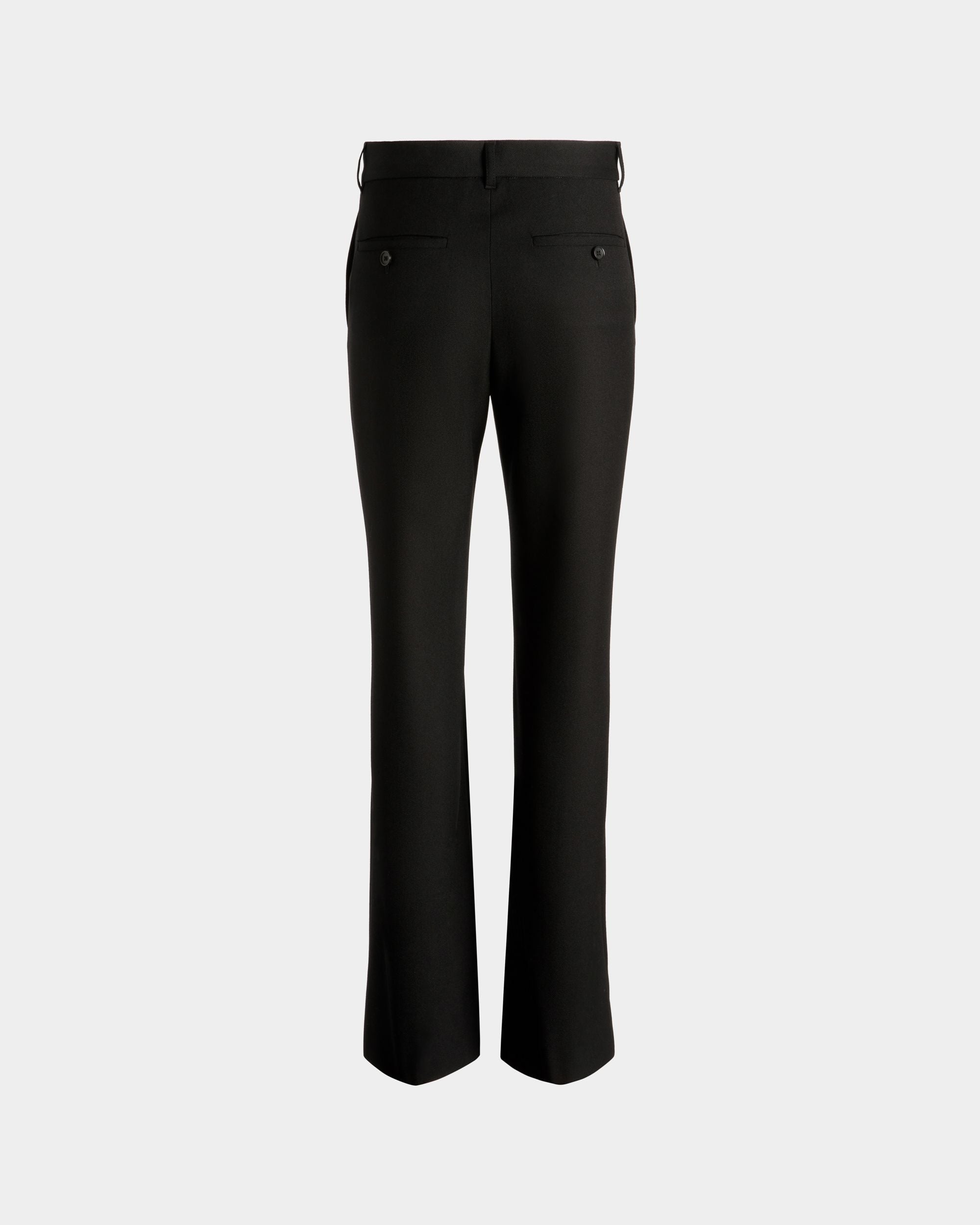 Flared Pants In Black Wool - Women's - Bally - 07