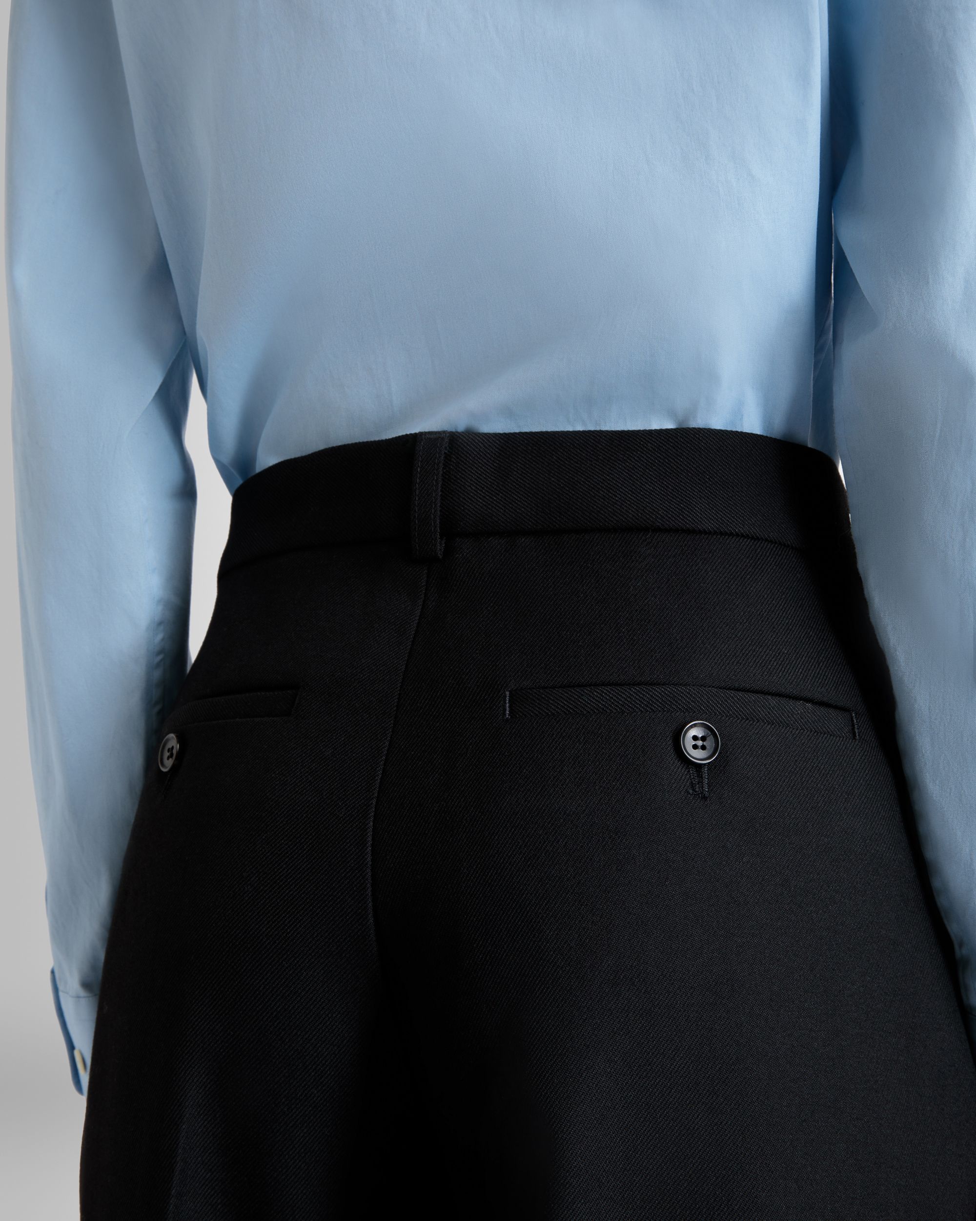 Flared Pants In Black Wool - Women's - Bally - 08