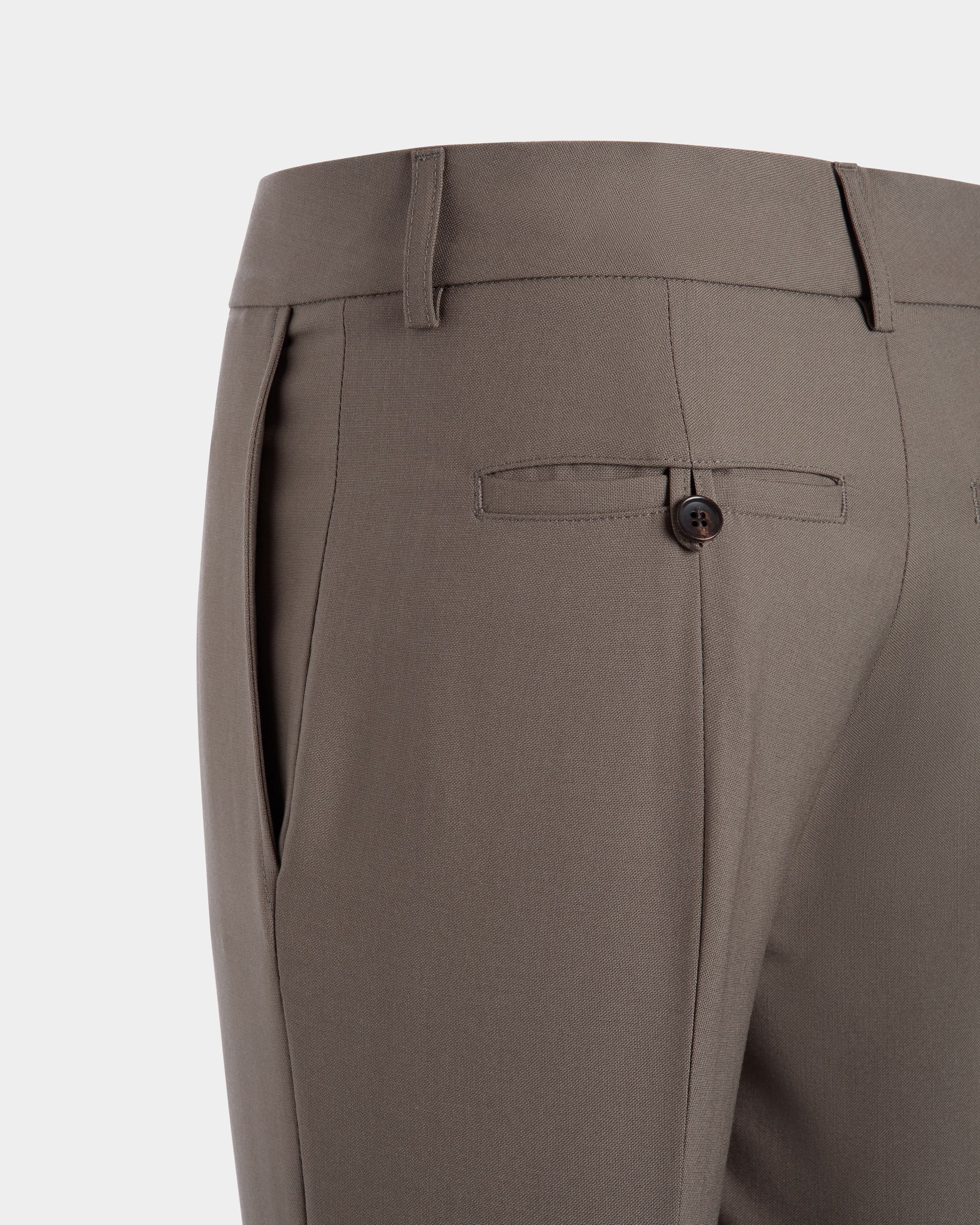 Trousers In Brown Wool - Women's - Bally - 02