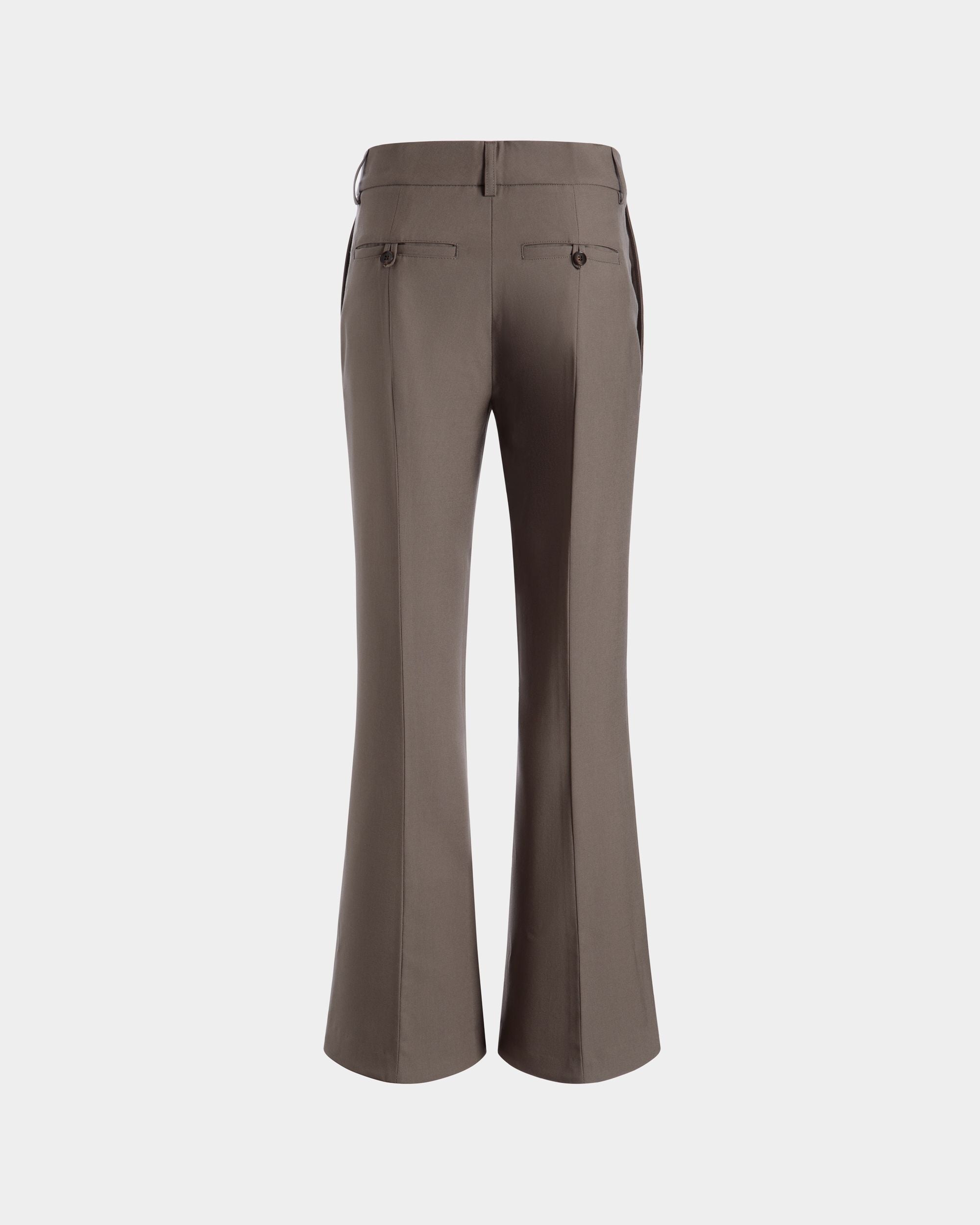 Trousers In Brown Wool - Women's - Bally - 03